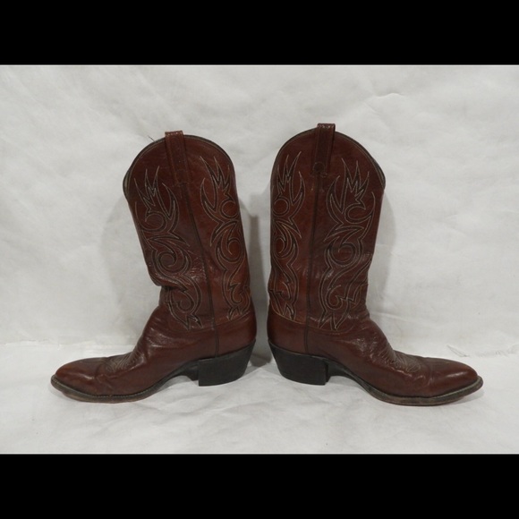 Dan Post (6981) Cow Boy Boots  Leather Made In Usa - Picture 1 of 7